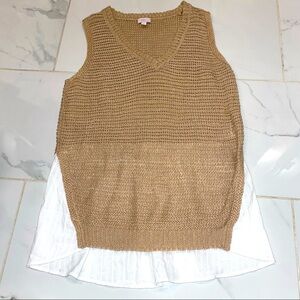 Sweater vest mix media